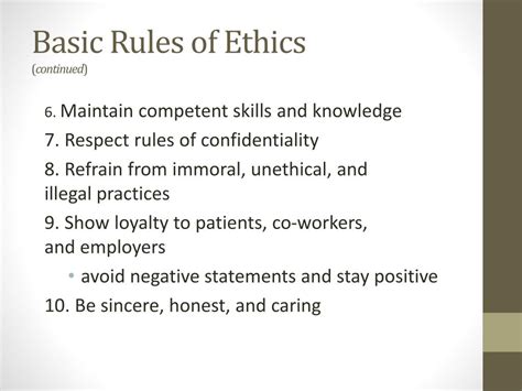 federal rules of ethics
