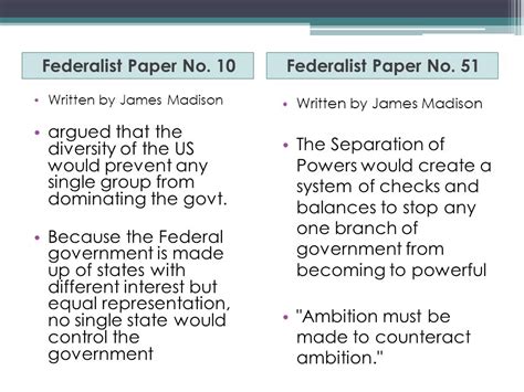 federalist 51 summary ap gov