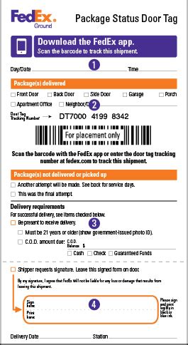 fedex com doortag