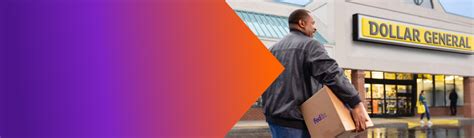 fedex drop off at dollar general