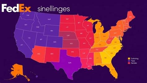 Fedex Express Shipping Zone Map