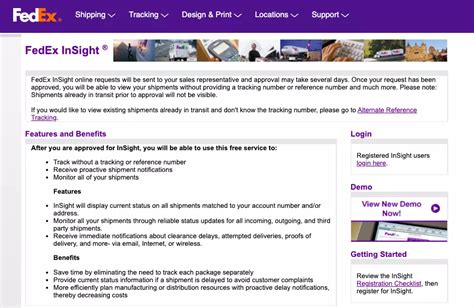 fedex insight login