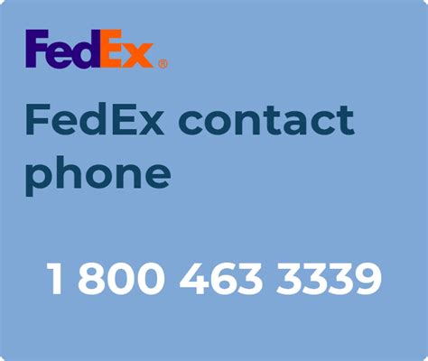 fedex international contact number
