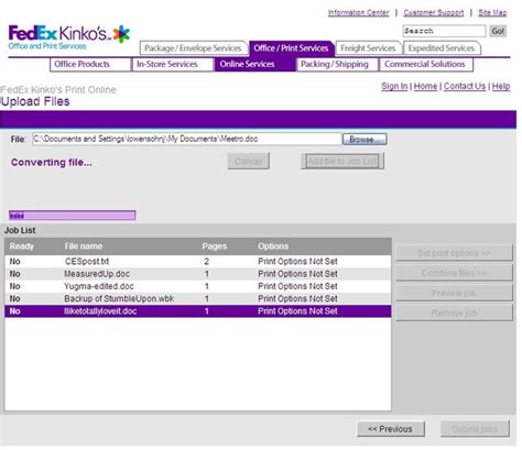 fedex kinkos application