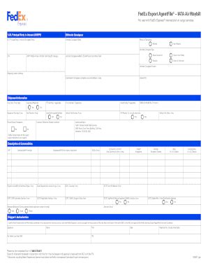fedex port of export