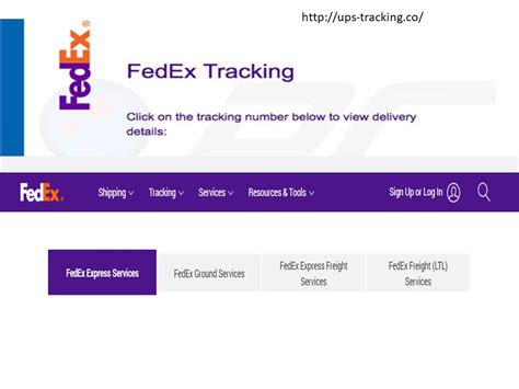 fedex tracking official site tracking
