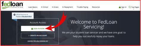 fedloan servicing center login