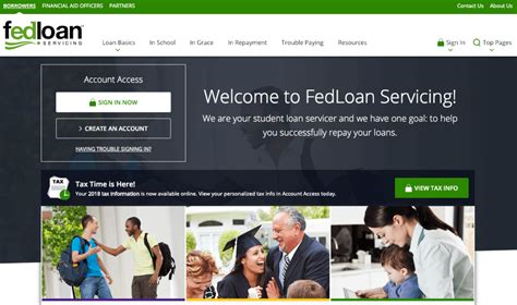 fedloan servicing website not working