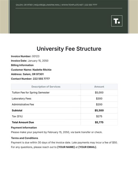 Fee Structure