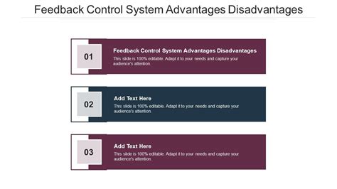 Feedback Control System Advantages And Disadvantages