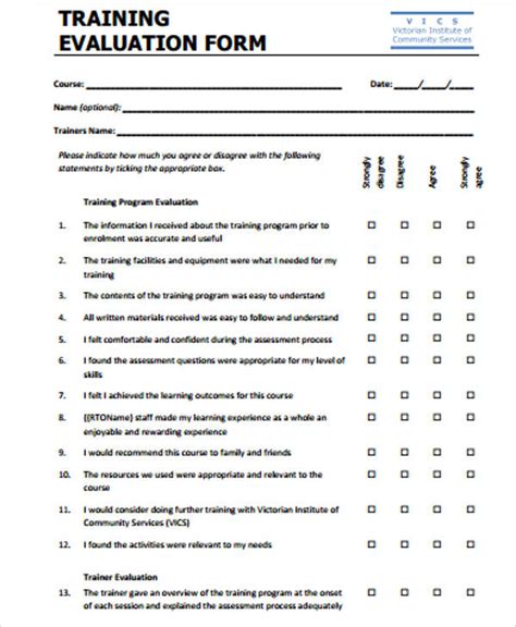 feedback examples on training