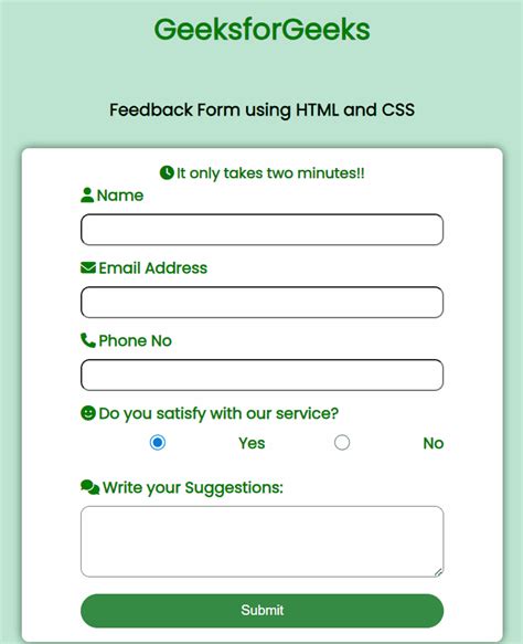 feedback form html css codepen