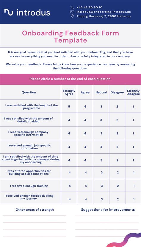 feedback on onboarding process