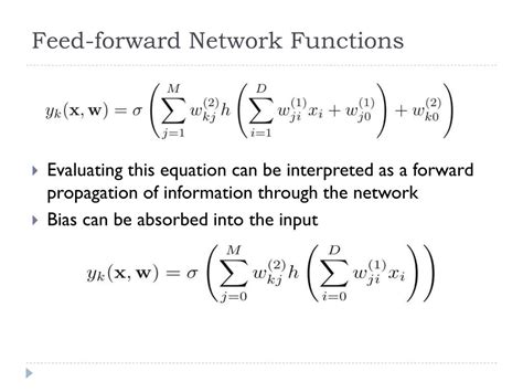 feedforward neural network formula