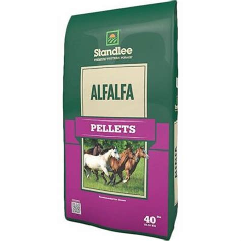 feeding alfalfa pellets to horses