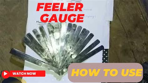 Feeler Gauge Working Principle