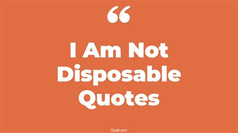 Feeling Disposable
