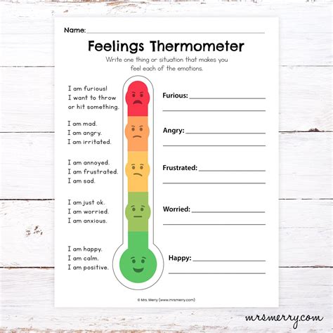 Making a Feelings Thermometer — Coping Skills for Kids