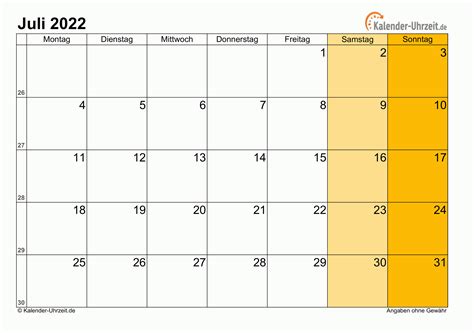 Kalender 2022 Hamburg Ferien, Feiertage, ExcelVorlagen