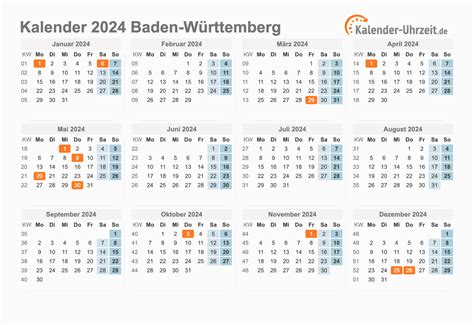 feiertage 2024 in bw