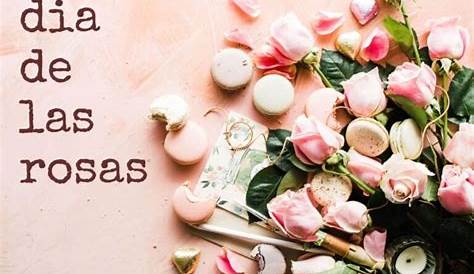 Buenos Deseos para TI y para MÍ: * Feliz Día! Botones de Rosas rosas y