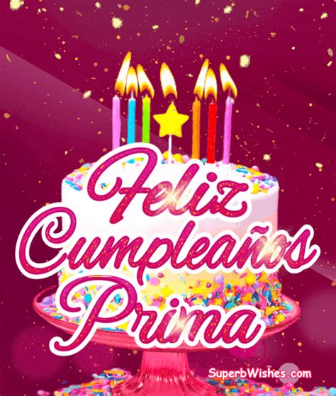 feliz cumpleanos prima gif