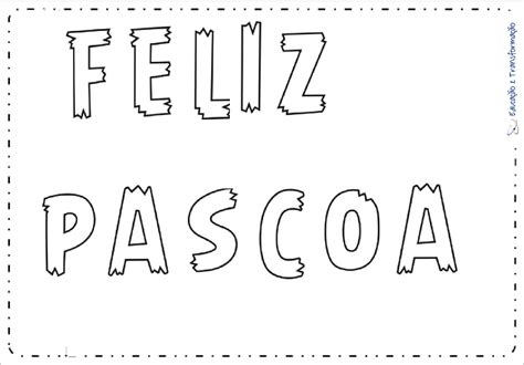 feliz páscoa para imprimir letras