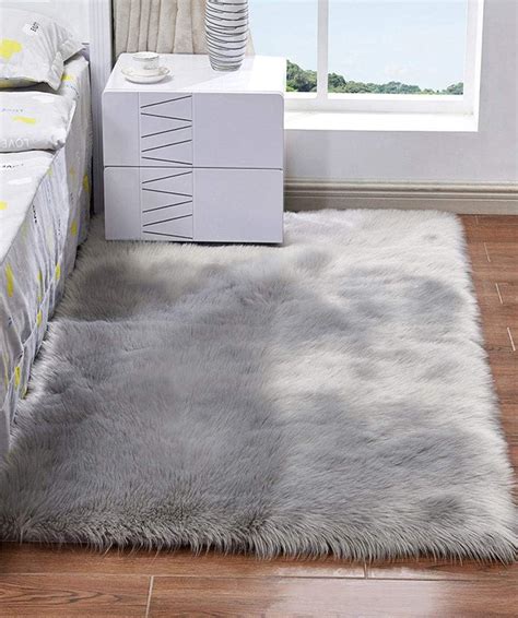 Wohnzimmer Teppich Fell Imitat Hochflor Weich Leoparden Design Waschbar