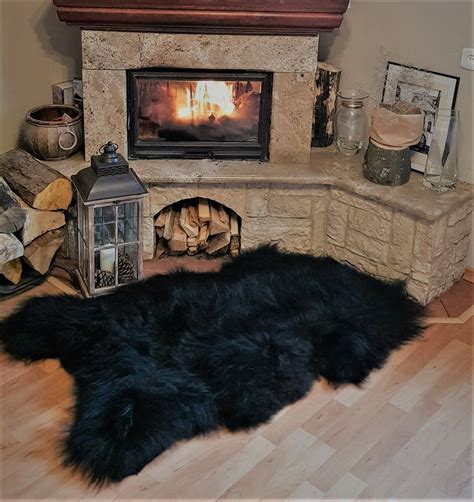 HochflorTeppich »Fell Streifen«, KiNZLER, rechteckig, Höhe 70 mm, Fell