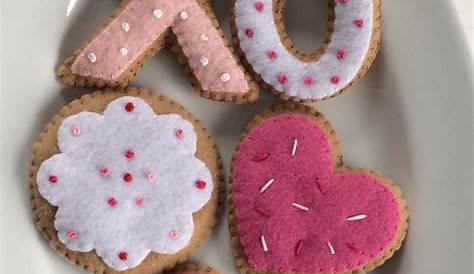 Felt Valentine Cookies