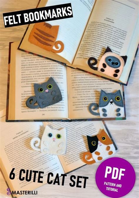 Felt Kitty Bookmark