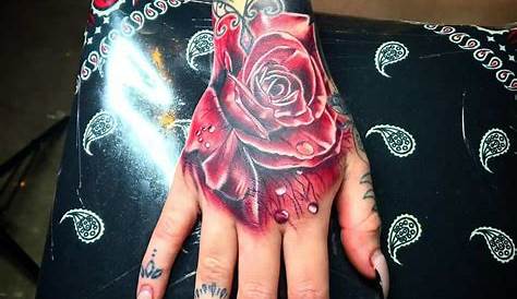 Pin by Kylie Felice on Tattoos Hand tattoos, Rose hand
