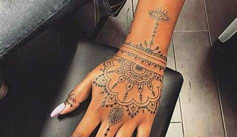 Female Mandala Hand Tattoo Designs Color Best Design Ideas