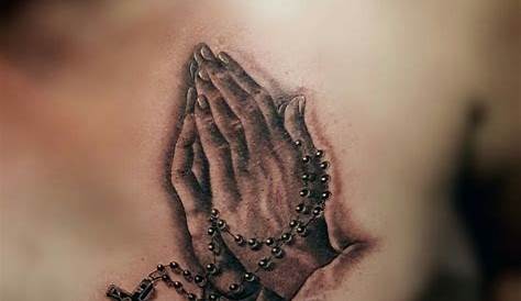 Female Prayer Hand Tattoo Small, Realistic Praying s Done By Big Steve At