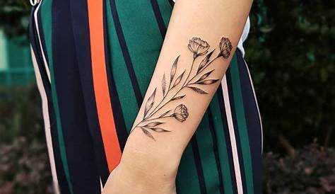 Female Simple Flower Forearm Tattoos Pin On Tattoo Beauty
