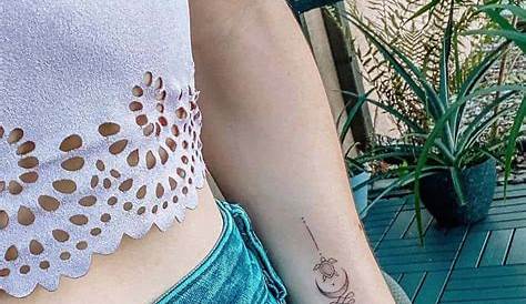Female Simple Forearm Tattoo Flower For Women