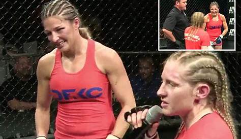 Viral female fighter who flashed the crowd is the latest overnight