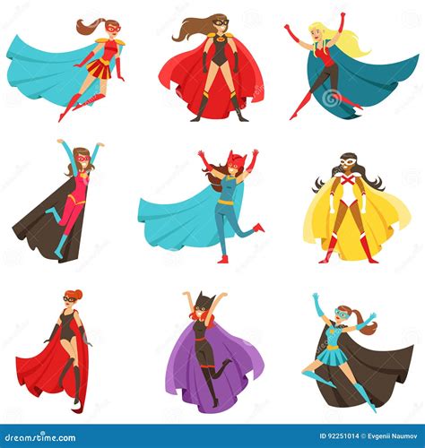 female characters with capes