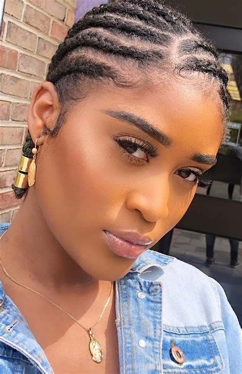  79 Gorgeous Female Cornrow Styles For Short Natural Hair With Simple Style