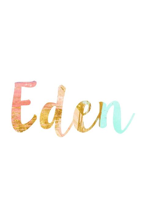 Female Name Eden