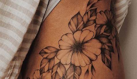 Feminine Simple Thigh Tattoos 25 Inspirational Flower Hip Tattoo Design Ideas For