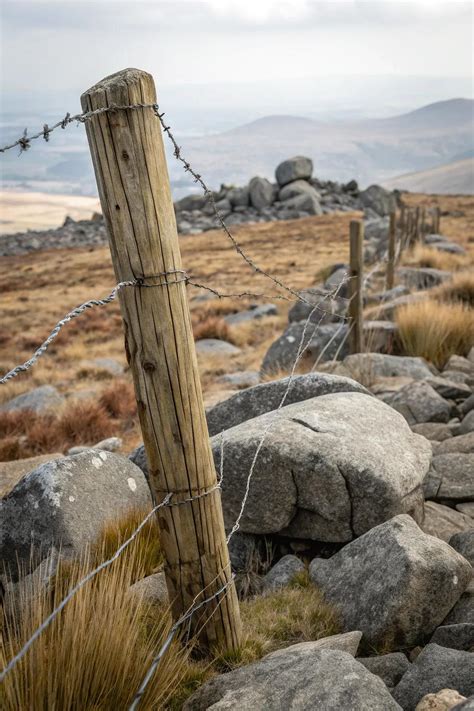 Fence Posts In Rock