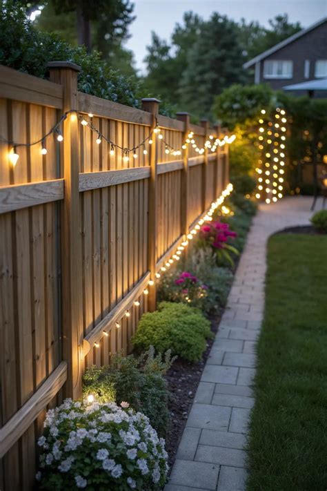 Fences With Solar Lights