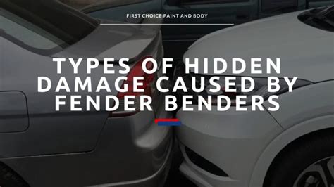 fender bender damage assessment