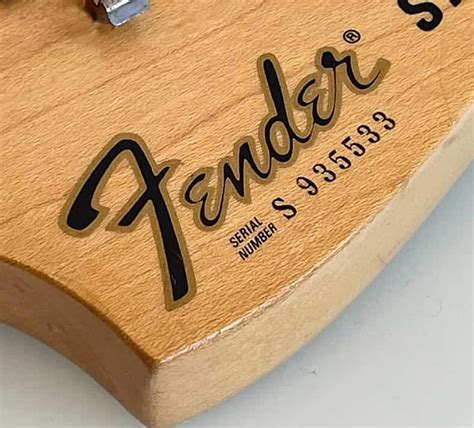 Fender Serial Number Case