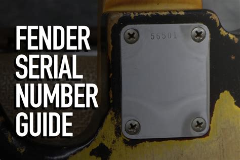 Fender Serial Number Identification