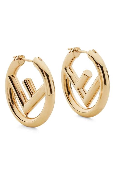 Fendi Logo Earrings