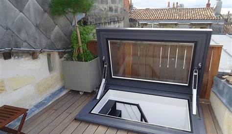 VELUX Fenêtrecoupole accès toiture pour toit plat CXP