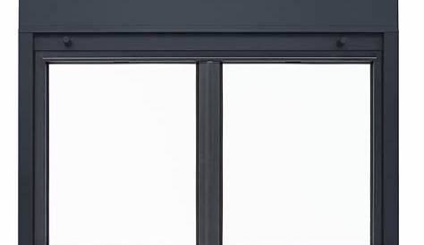 Fenêtre abattant basculante aluminium H45cm X L100cm, gris