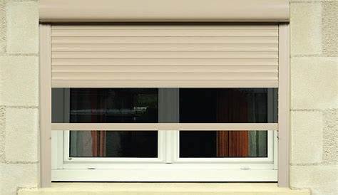Fenêtre PVC 2 vantaux H 195 x L 100 cm, volet roulant